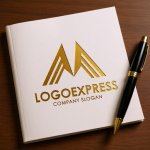 画像6: M字と上昇ラインのダイナミックロゴ (6)