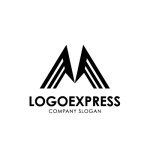 画像3: M字と上昇ラインのダイナミックロゴ (3)