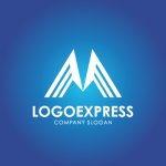 画像4: M字と上昇ラインのダイナミックロゴ (4)