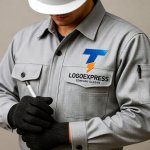 画像5: T字と稲妻のテクノロジーロゴ (5)