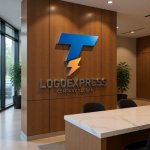 画像13: T字と稲妻のテクノロジーロゴ (13)