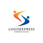 画像3: S字と人が織りなす協力と成長のロゴ (3)