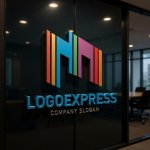 画像15: カラフルなストライプのMロゴ (15)