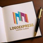 画像6: カラフルなストライプのMロゴ (6)