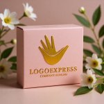 画像10: 葉っぱのような手のひらのウェルネスロゴ (10)