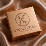 画像14: エレガントなKの文字と葉っぱのロゴ (14)