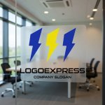 画像8: M字と三本の稲妻が輝くスピードロゴ (8)