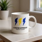 画像12: M字と三本の稲妻が輝くスピードロゴ (12)