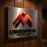 画像5: M字と人が融合した情熱的な成長ロゴ (5)