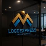 画像15: M字と人が融合した情熱的な成長ロゴ (15)