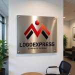 画像7: M字と人が融合した情熱的な成長ロゴ (7)