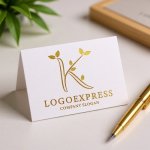 画像16: 葉をあしらったKのロゴ (16)