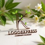 画像12: 葉をあしらったKのロゴ (12)