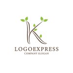 画像1: 葉をあしらったKのロゴ (1)