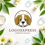 画像9: キュートな犬のロゴ (9)