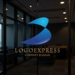 画像15: B字の流れるようなダイナミックロゴ (15)