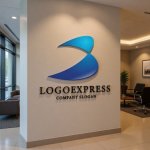 画像10: B字の流れるようなダイナミックロゴ (10)