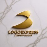 画像13: B字の流れるようなダイナミックロゴ (13)