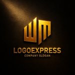 画像12: WMの文字が融合した立体キューブロゴ (12)