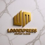 画像13: WMの文字が融合した立体キューブロゴ (13)