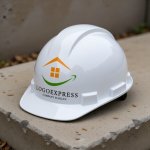 画像7: 家と上昇する矢印の希望ロゴ (7)