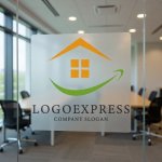 画像8: 家と上昇する矢印の希望ロゴ (8)