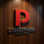画像5: P字の立体的なモダンロゴ (5)