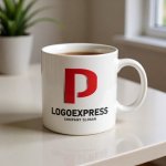 画像16: P字の立体的なモダンロゴ (16)