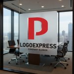 画像11: P字の立体的なモダンロゴ (11)