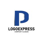 画像3: P字の立体的なモダンロゴ (3)