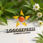 画像12: 輝く太陽と星のロゴ (12)