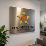 画像13: 輝く太陽と星のロゴ (13)