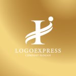 画像4: スタイリッシュなI文字ロゴ (4)