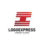 画像3: I字のスピードラインと連結テクノロジーロゴ (3)