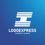 画像4: I字のスピードラインと連結テクノロジーロゴ (4)