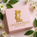 画像10: エレガントなRの文字と女性のシルエットのロゴ (10)