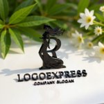 画像12: エレガントなRの文字と女性のシルエットのロゴ (12)