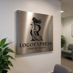 画像13: エレガントなRの文字と女性のシルエットのロゴ (13)