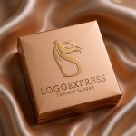 画像14: 「S」の文字と優雅な女性の黄金ロゴ (14)