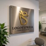 画像13: 「S」の文字と優雅な女性の黄金ロゴ (13)