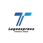 画像3: T字のスピード感あふれるモダンロゴ (3)