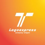 画像4: T字のスピード感あふれるモダンロゴ (4)