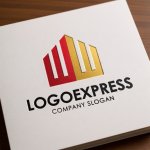 画像14: Wの文字を象徴する堅実な建物ロゴ (14)