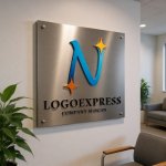 画像13: N字と星が輝く希望の未来ロゴ (13)