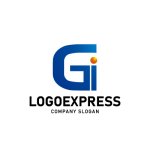 画像3: 「Gi」の文字を融合したモダンロゴ (3)