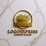 画像13: 豊かな植木鉢とシャベルのガーデニングロゴ (13)