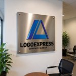 画像7: LAの文字が融合するシャープなテクノロジーロゴ (7)