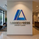 画像10: LAの文字が融合するシャープなテクノロジーロゴ (10)