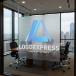 画像11: LAの文字が融合するシャープなテクノロジーロゴ (11)