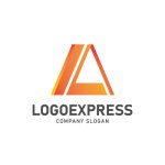 画像3: LAの文字が融合するシャープなテクノロジーロゴ (3)